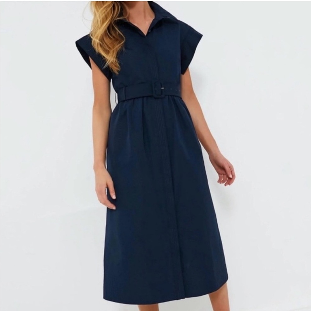Tuckernuck Navy Midi Dress